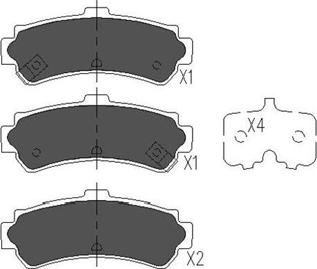 Kavo Parts KBP-6550 - Тормозные колодки, дисковые, комплект autospares.lv