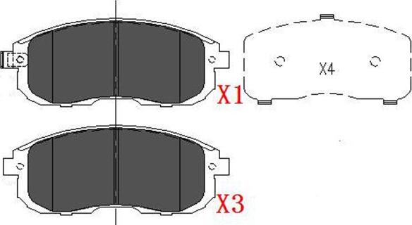 Kavo Parts KBP-6557 - Тормозные колодки, дисковые, комплект autospares.lv