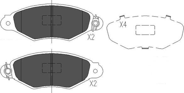 Kavo Parts KBP-6565 - Тормозные колодки, дисковые, комплект autospares.lv