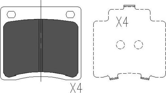 Kavo Parts KBP-6568 - Тормозные колодки, дисковые, комплект autospares.lv