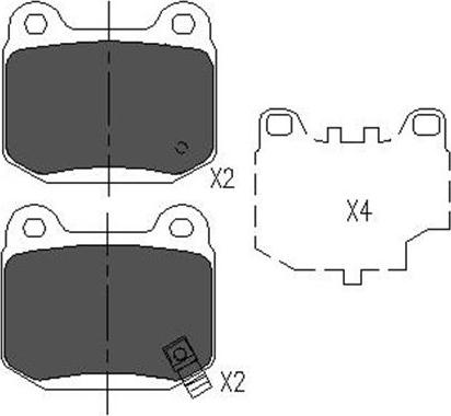 Kavo Parts KBP-6562 - Тормозные колодки, дисковые, комплект autospares.lv