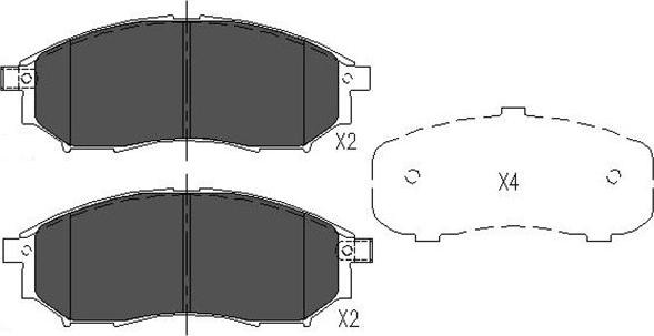 Kavo Parts KBP-6567 - Тормозные колодки, дисковые, комплект autospares.lv