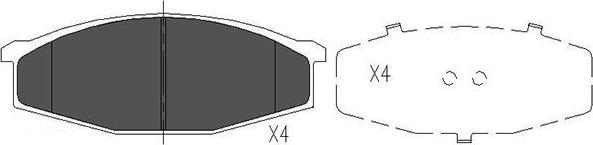 Kavo Parts KBP-6501 - Тормозные колодки, дисковые, комплект autospares.lv