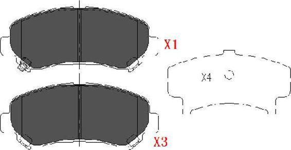 Kavo Parts KBP-6519 - Тормозные колодки, дисковые, комплект autospares.lv