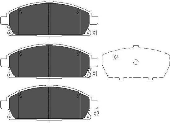 Kavo Parts KBP-6515 - Тормозные колодки, дисковые, комплект autospares.lv