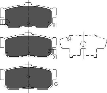 Kavo Parts KBP-6512 - Тормозные колодки, дисковые, комплект autospares.lv