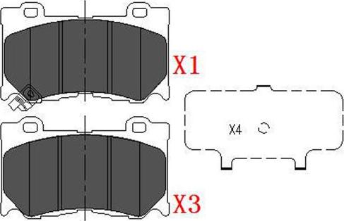 Kavo Parts KBP-6581 - Тормозные колодки, дисковые, комплект autospares.lv