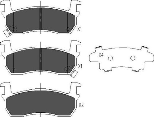 Kavo Parts KBP-6530 - Тормозные колодки, дисковые, комплект autospares.lv