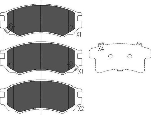 Kavo Parts KBP-6531 - Тормозные колодки, дисковые, комплект autospares.lv