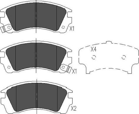 Kavo Parts KBP-6532 - Тормозные колодки, дисковые, комплект autospares.lv