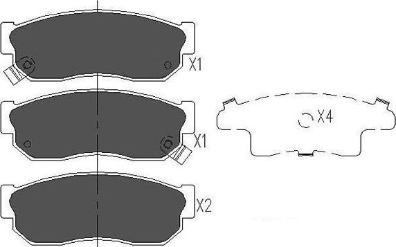 Kavo Parts KBP-6526 - Тормозные колодки, дисковые, комплект autospares.lv