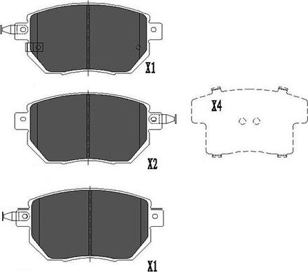 Kavo Parts KBP-6573 - Тормозные колодки, дисковые, комплект autospares.lv