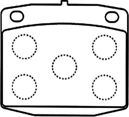 Simer 185 - Тормозные колодки, дисковые, комплект autospares.lv