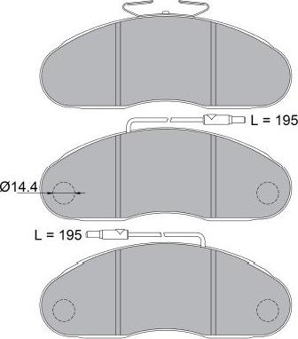 Kavo Parts KBP-6602 - Тормозные колодки, дисковые, комплект autospares.lv