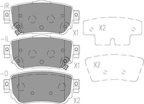 Kavo Parts KBP-6615 - Тормозные колодки, дисковые, комплект autospares.lv