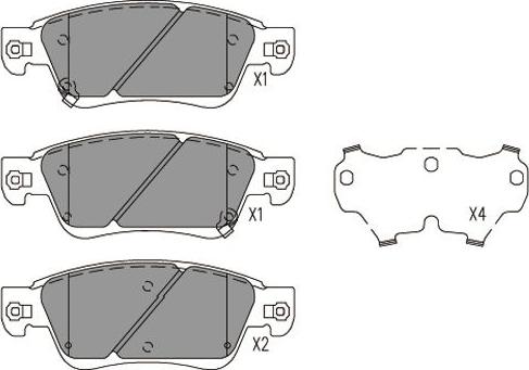 Kavo Parts KBP-6617 - Тормозные колодки, дисковые, комплект autospares.lv