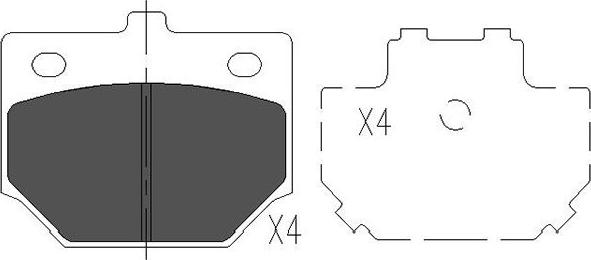 Kavo Parts KBP-1509 - Тормозные колодки, дисковые, комплект autospares.lv