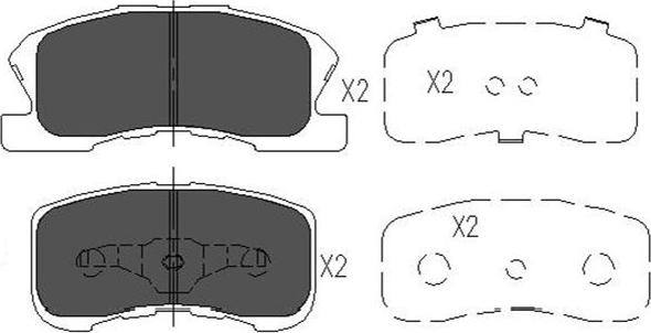 Kavo Parts KBP-1508 - Тормозные колодки, дисковые, комплект autospares.lv