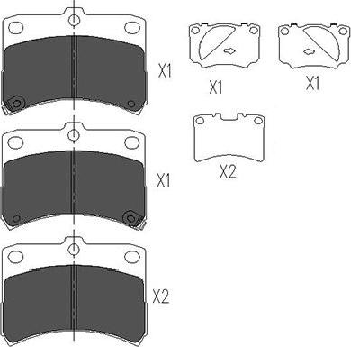 Kavo Parts KBP-1510 - Тормозные колодки, дисковые, комплект autospares.lv