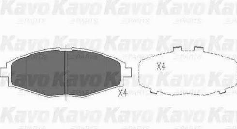 Parts-Mall PKC-006 - Тормозные колодки, дисковые, комплект autospares.lv