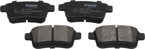 Kavo Parts KBP-10070 - Тормозные колодки, дисковые, комплект autospares.lv