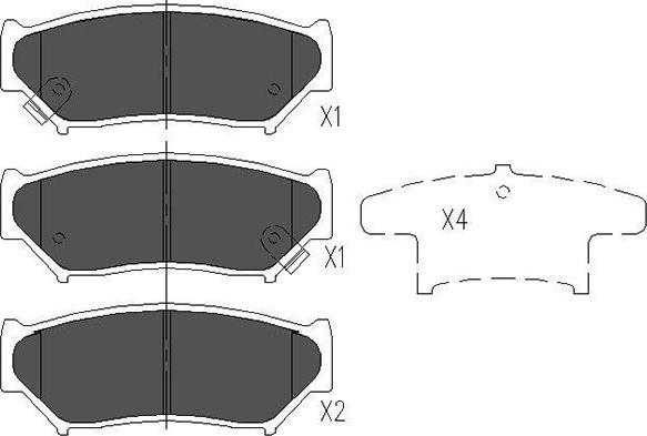 Kavo Parts KBP-8505 - Тормозные колодки, дисковые, комплект autospares.lv