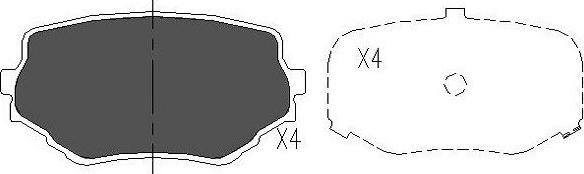 Kavo Parts KBP-8506 - Тормозные колодки, дисковые, комплект autospares.lv