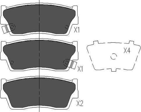 Kavo Parts KBP-8503 - Тормозные колодки, дисковые, комплект autospares.lv