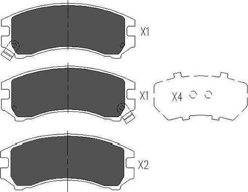 Kavo Parts KBP-8513 - Тормозные колодки, дисковые, комплект autospares.lv