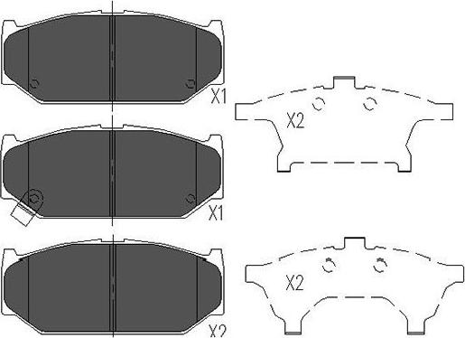 Kavo Parts KBP-8525 - Тормозные колодки, дисковые, комплект autospares.lv