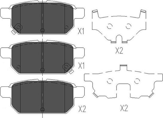 Kavo Parts KBP-8526 - Тормозные колодки, дисковые, комплект autospares.lv