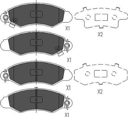 Kavo Parts KBP-8520 - Тормозные колодки, дисковые, комплект autospares.lv