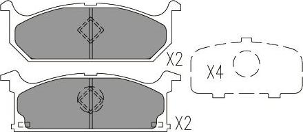 Kavo Parts KBP-8527 - Тормозные колодки, дисковые, комплект autospares.lv