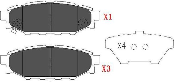 Kavo Parts KBP-8005 - Тормозные колодки, дисковые, комплект autospares.lv