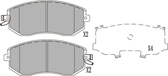 Kavo Parts KBP-8025 - Тормозные колодки, дисковые, комплект autospares.lv