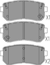 Kavo Parts KBP-3054 - Тормозные колодки, дисковые, комплект autospares.lv