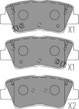 Kavo Parts KBP-3053 - Тормозные колодки, дисковые, комплект autospares.lv