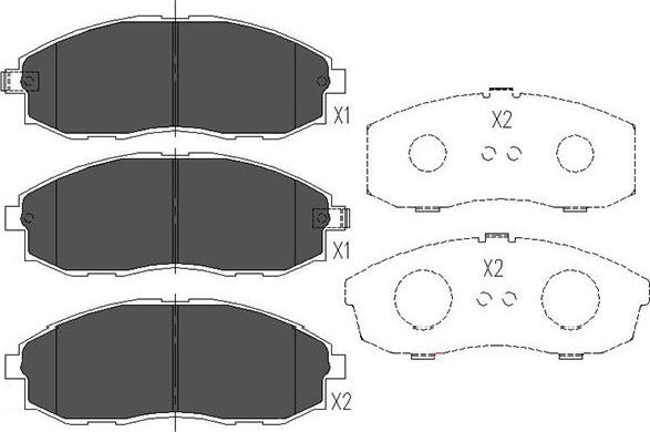 Kavo Parts KBP-3003 - Тормозные колодки, дисковые, комплект autospares.lv