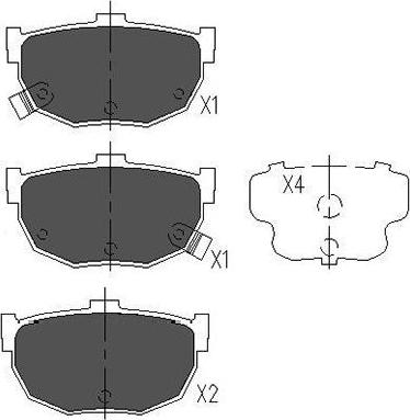 Kavo Parts KBP-3007 - Тормозные колодки, дисковые, комплект autospares.lv