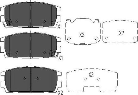 Kavo Parts KBP-3017 - Тормозные колодки, дисковые, комплект autospares.lv