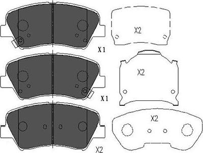 Kavo Parts KBP-3030 - Тормозные колодки, дисковые, комплект autospares.lv