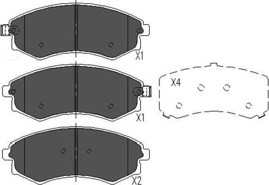 Kavo Parts KBP-3029 - Тормозные колодки, дисковые, комплект autospares.lv