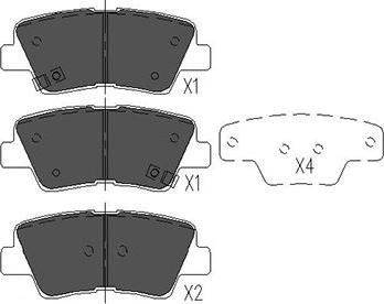 Kavo Parts KBP-3025 - Тормозные колодки, дисковые, комплект autospares.lv