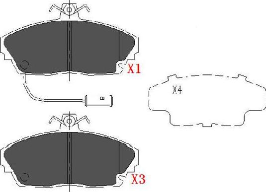 Kavo Parts KBP-2019 - Тормозные колодки, дисковые, комплект autospares.lv