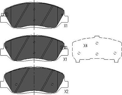 Kavo Parts KBP-7506 - Тормозные колодки, дисковые, комплект autospares.lv