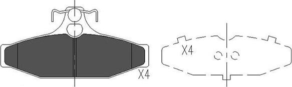 Kavo Parts KBP-7503 - Тормозные колодки, дисковые, комплект autospares.lv