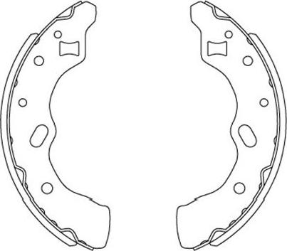 Kavo Parts KBS-5406 - Комплект тормозных колодок, барабанные autospares.lv