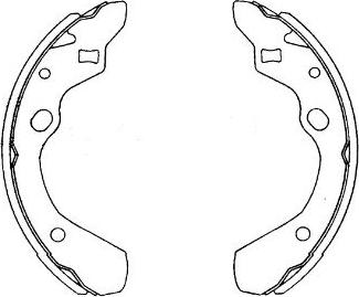 Kavo Parts KBS-5411 - Комплект тормозных колодок, барабанные autospares.lv