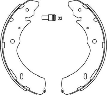 Kavo Parts KBS-6407 - Комплект тормозных колодок, барабанные autospares.lv