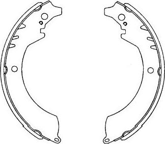 Kavo Parts KBS-1904 - Комплект тормозных колодок, барабанные autospares.lv